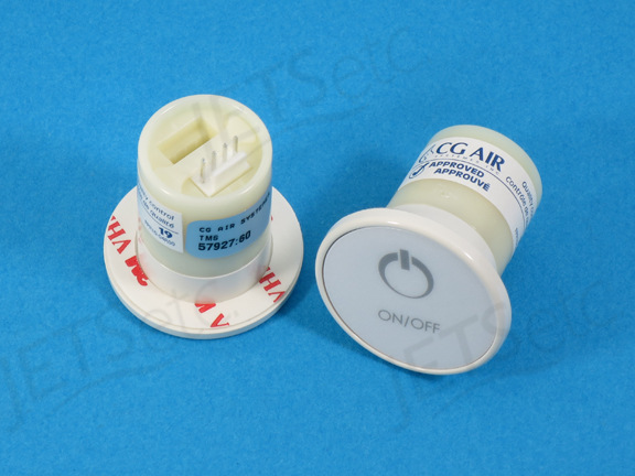 KEYPAD 1-TOUCH 1.5 IN ROUND - WHITE